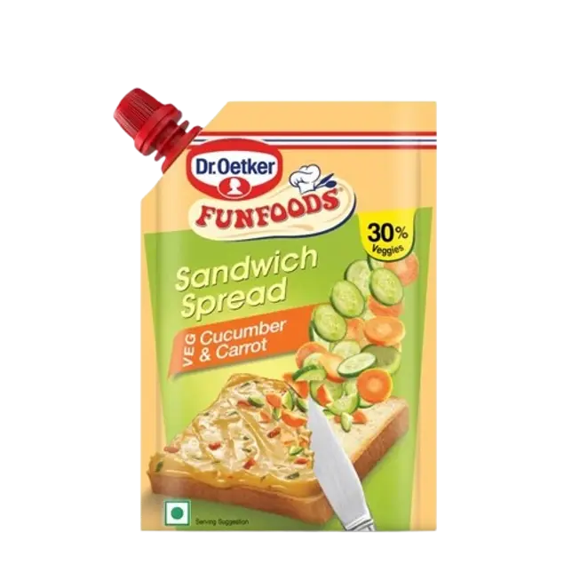 Dr. Oetker Sandwich Spread Veg Cucumber & Carrot 100g