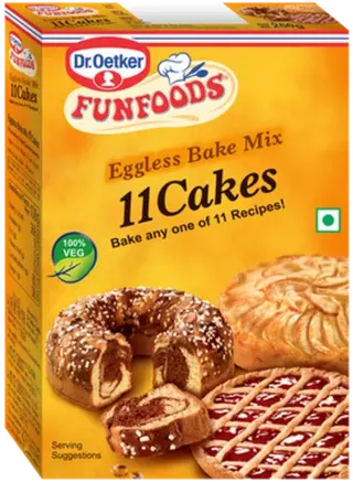 Dr. Oetker FunFoods Eggless Bake Mix 11 Cakes