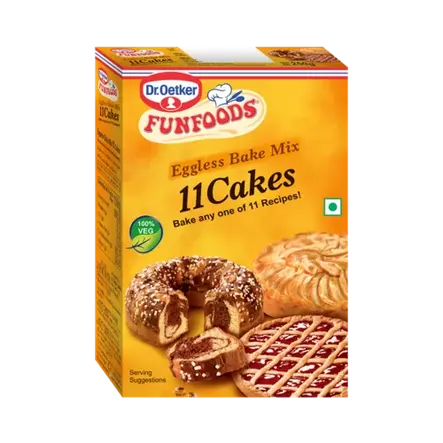 Dr. Oetker FunFoods Eggless Bake Mix 11 Cakes