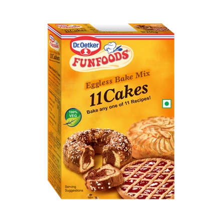 Dr. Oetker FunFoods Eggless Bake Mix 11 Cakes