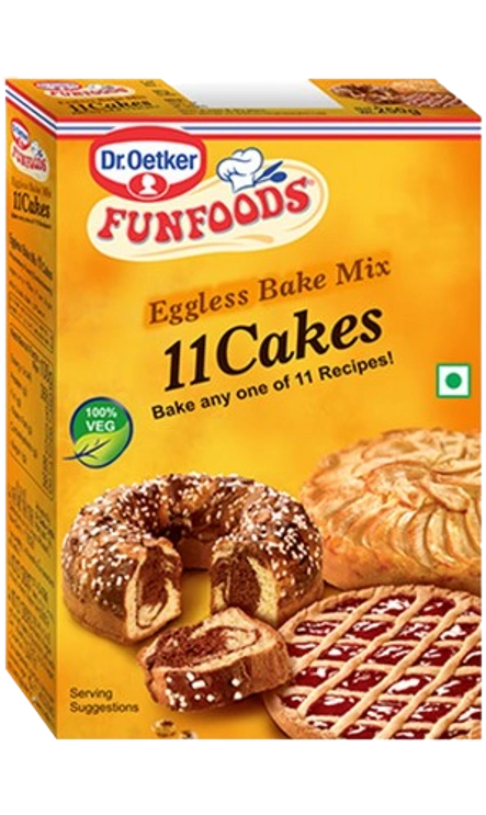 Dr. Oetker FunFoods Eggless Bake Mix 11 Cakes