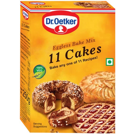 Dr. Oetker FunFoods Eggless Bake Mix 11 Cakes